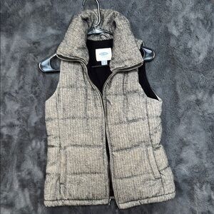 Gray Quilted Vest